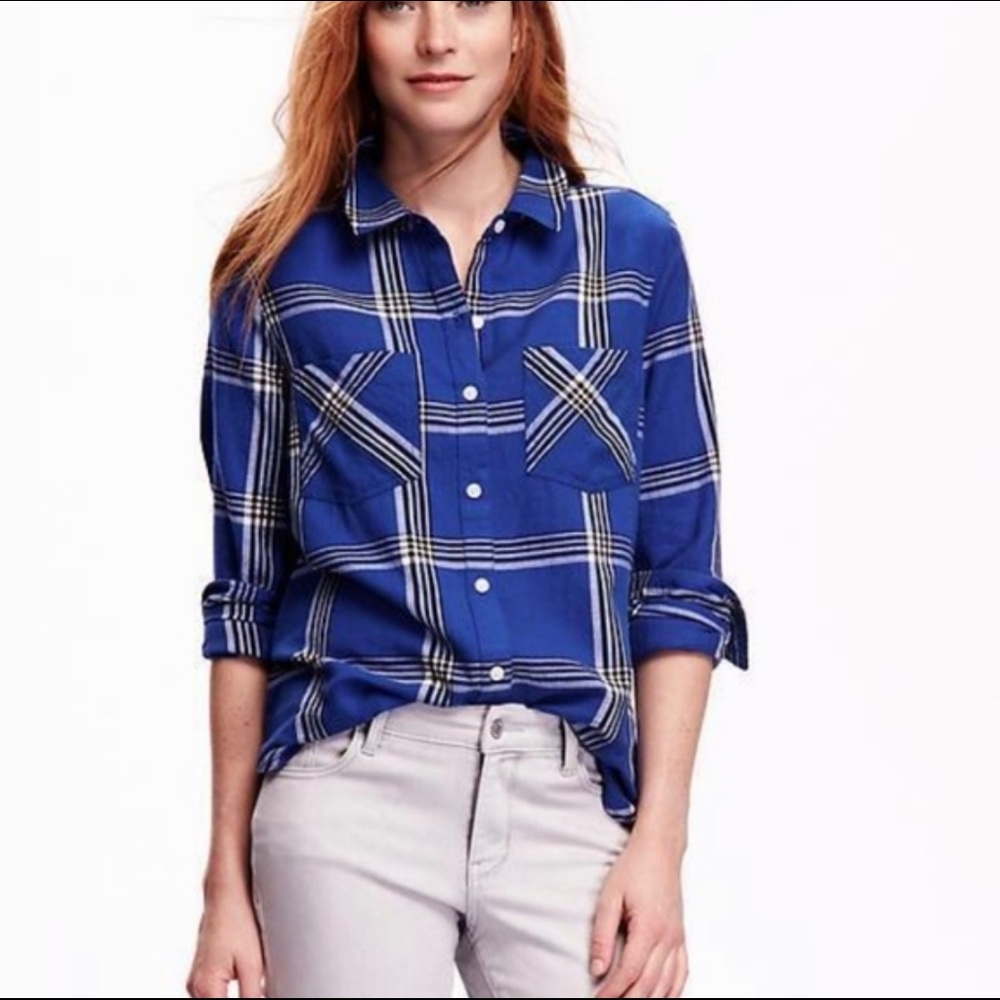 Blue white and black cotton flannel
